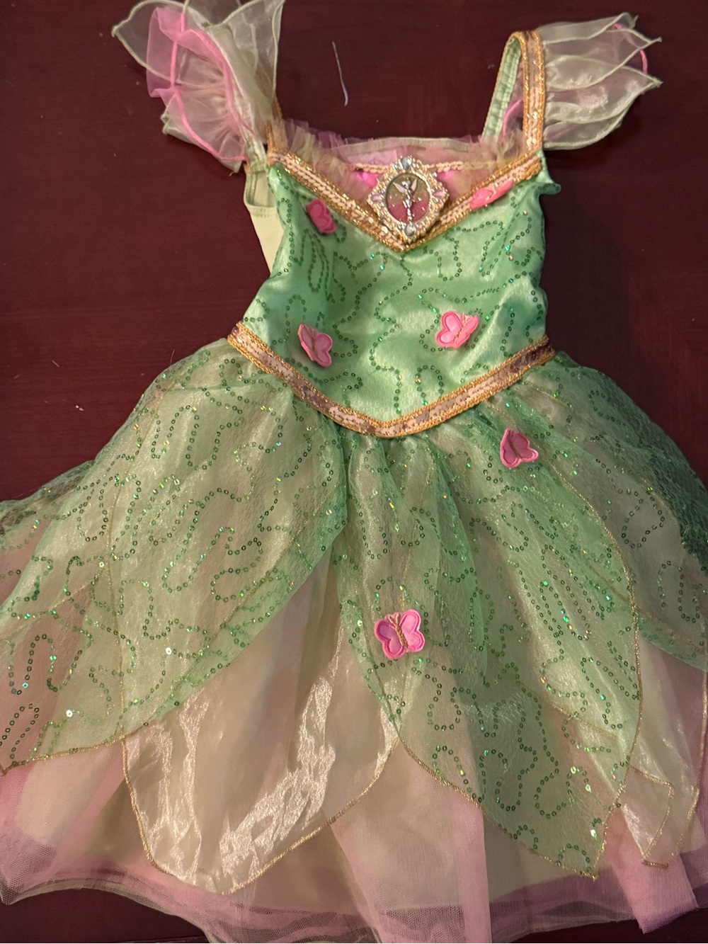 Disney Tinkerbell dress and wand